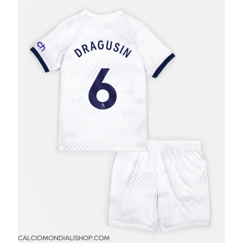 Maglie da calcio Tottenham Hotspur Radu Dragusin #6 Prima Maglia Bambino 2023-24 Manica Corta (+ Pantaloni corti)